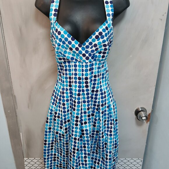 Calvin Klein Dotted Halter Dress - Picture 7 of 9